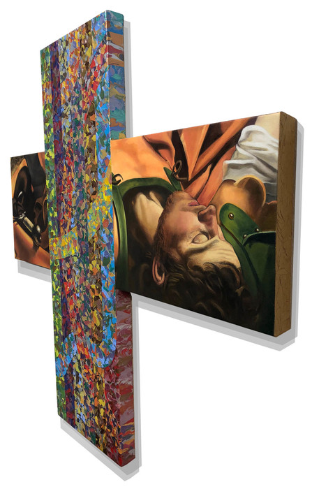 Angle View: Modern Painting: The Conversion of St. Paul (a collaboration with Caravaggio)
