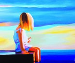 The girl on the pontoon