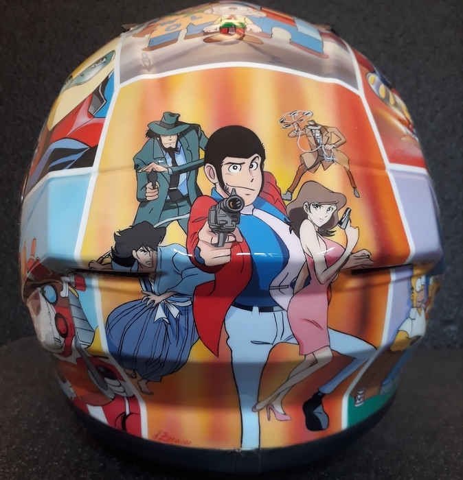 Custom anime helmet rear