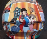 Custom anime helmet rear