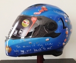 Sirens-themed custom helmet side 2