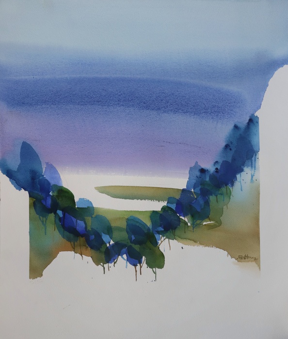 Earth Blue_ 45x55cm