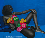 DAMILOLA OLUSEGUN, Finding LULU II, Charcoal and Acrylic on canvas, 135cm x 180cm, 2021