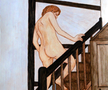 Modèle montant l'escalier