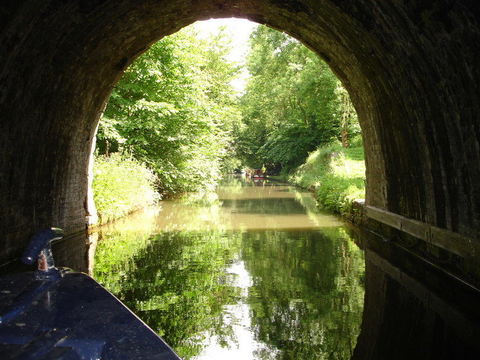 Canal Boat - Out of the Tunnel