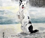 Happy Puppy in the Snow