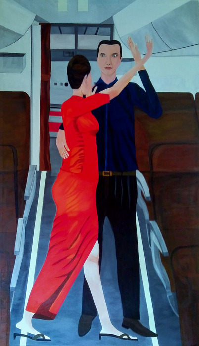 Portrait of an Artist (Flight with Two Figures)