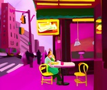 New-York cafe