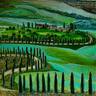 Painting : "Tuscany. The Drunken Road"