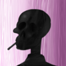 the burned man stands