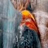 Girl at the waterfall.