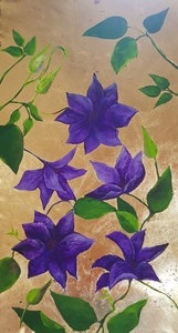 Clematis in gold
