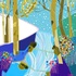 "Snowy Creek" by Lala (December 2024). Digital Painting.