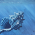 AQUA DISCIPLINE II – Conch, 2026 · Viola Florschuetz ART Painting, Acrylic on Canvas (Stretcher Frame)