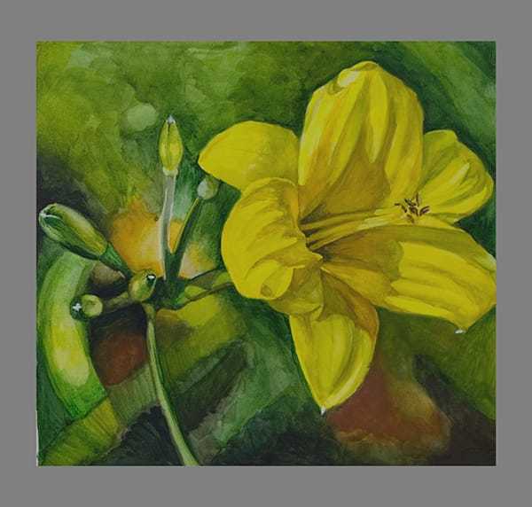 Bella Meriin, Aqwarelle on canson paper, 25 by 30 cm