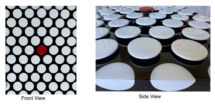 Not Just Polka Dots V by Lenore Diamond Robins