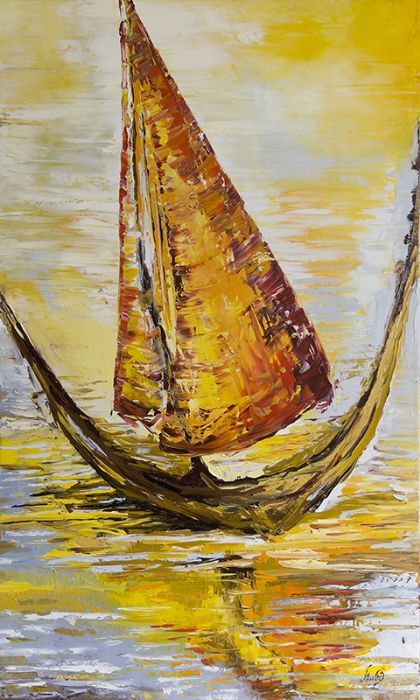 Alisa Cherkun Drukman,  Oil on canvas, 100 by 60 cm by Yotzrim-Israeli Art Gallery