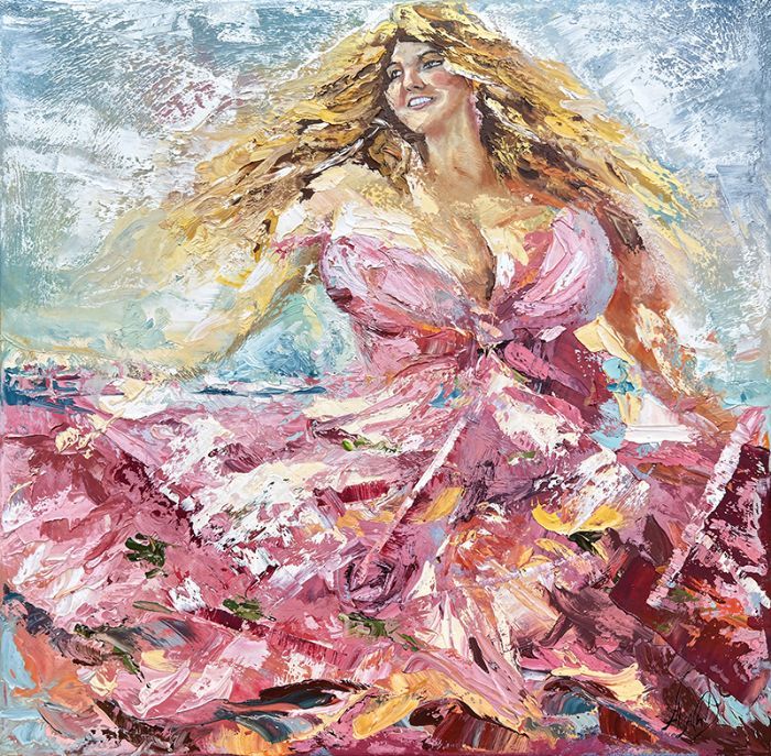 Alisa Cherkun Drukman, Oil on canvas, 50 by 50 cm