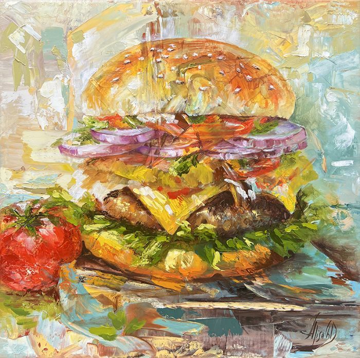 Alisa Cherkun Drukman, Oil on canvas, 50 by 50 cm