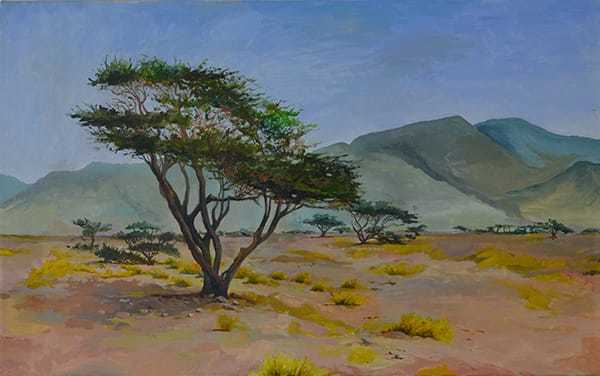 Bella Meriin, Oil on canvas, 50 by 80 cm by Yotzrim-Israeli Art Gallery