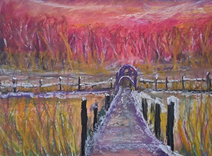  "Northumberland Evening Glow" by Laura Bernardeschi Nelson