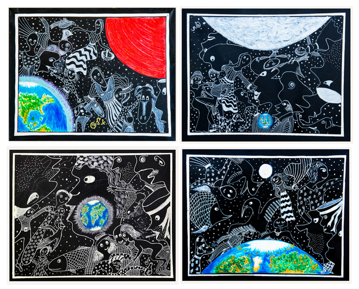"Space  and  Earth" by Lina Gelfer ART