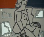 Woman By The Sea At Low Tide