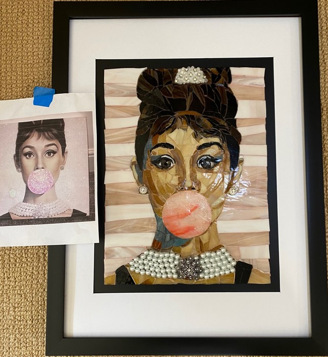 Audry Hepburn - Bubblegum by yolanda k bergman