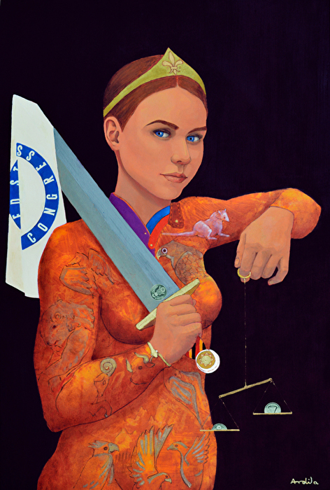 The Justice shows the imbalance by Luis  Ardila