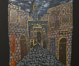 Old Damascus: Alley Gilded Night