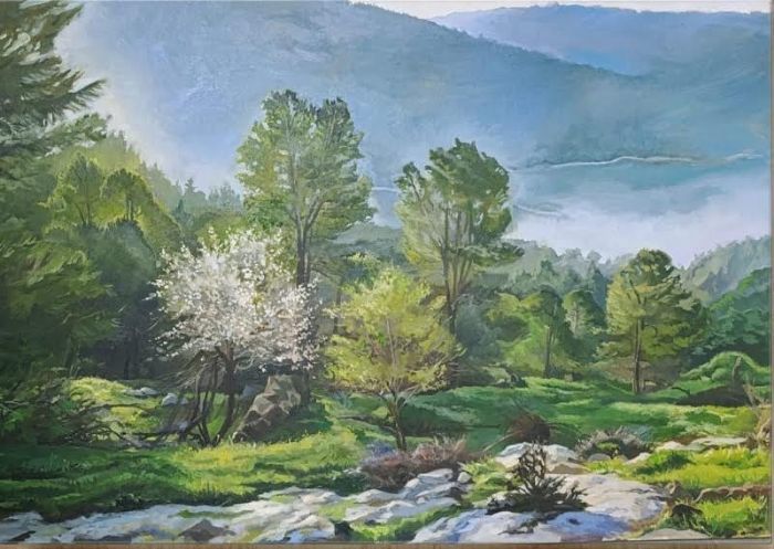 Bella Meriin, Oil on canvas, 70 by 100 cm