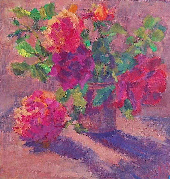 Joyful Roses by Nataly Kenny represented@circle-arts.com