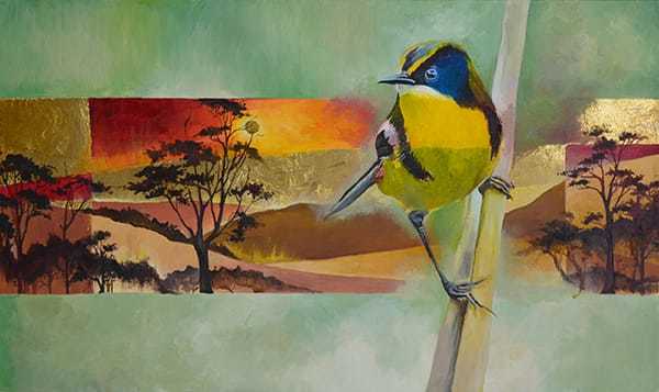 Bella Meriin, Oil on canvas, 50 by 100 cm by Yotzrim-Israeli Art Gallery