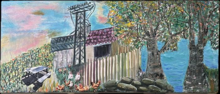 Sylvana Shefer - Acrylic on canvas, 70 by 160 cm