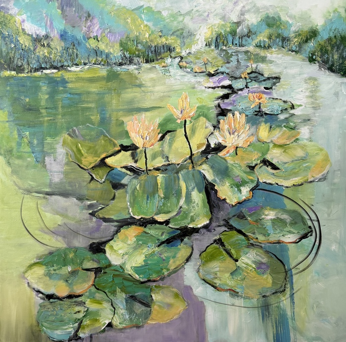 Lilypads Symphony in Mist