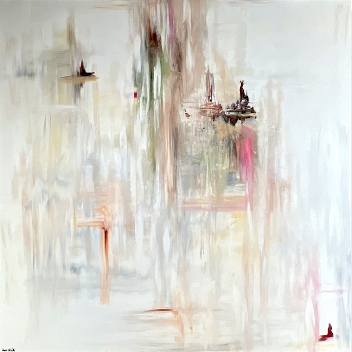 Shani Shtalryd, Acrilyc on canvas, 120 by 120 cm by Yotzrim-Israeli Art Gallery
