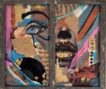 Sylvana Shefer - Collage on cardboard, 70 by 80 cm