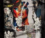 Sylvana Shefer - Collage on canvas, 100 by 70 cm
