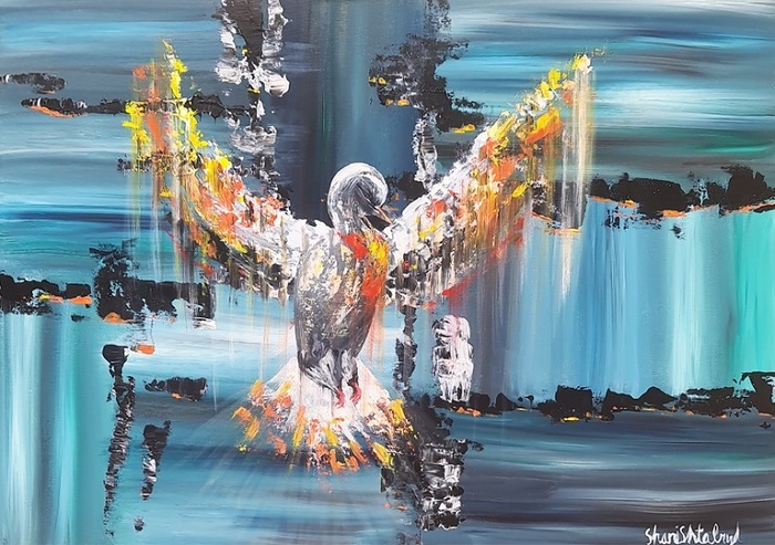 Shani Shtalryd, Acrilyc on canvas, 70 by 100 cm by Yotzrim-Israeli Art Gallery