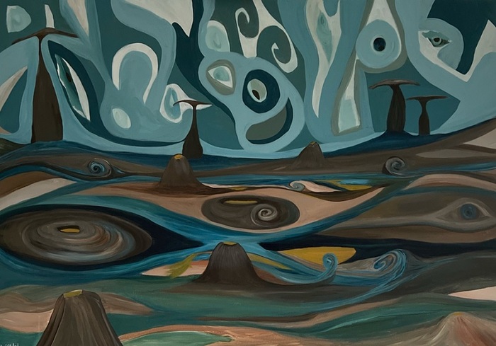 Shani Shtalryd, Acrilyc on canvas, 70 by 100 cm