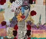 Sylvana Shefer - Collage on canvas 120 by 70 cm
