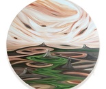  Shani Shtalryd, Acrilyc on canvas, Diameter 90 cm