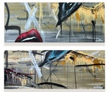 Shani Shtalryd, Acrilyc on canvas, 40 by 100 cm X2