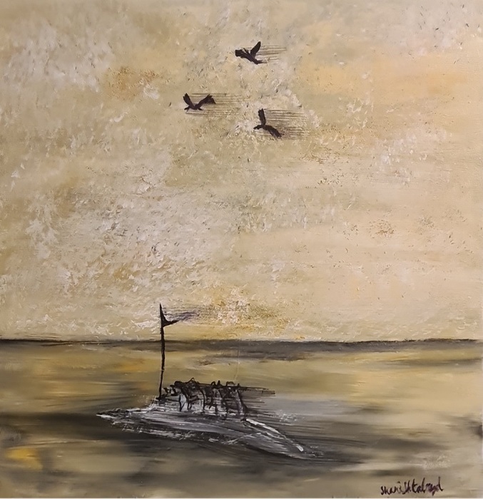 Shani Shtalryd, Acrilyc on canvas, 40 by 40 cm by Yotzrim-Israeli Art Gallery