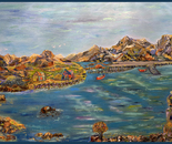 Observer Across Blue Lake