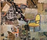 Sylvana Shefer - Collage on canvas, 100 by 100 cm