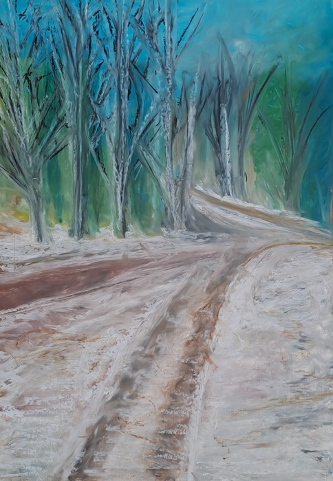 Into the Winter Forest by Laura Bernardeschi Nelson 