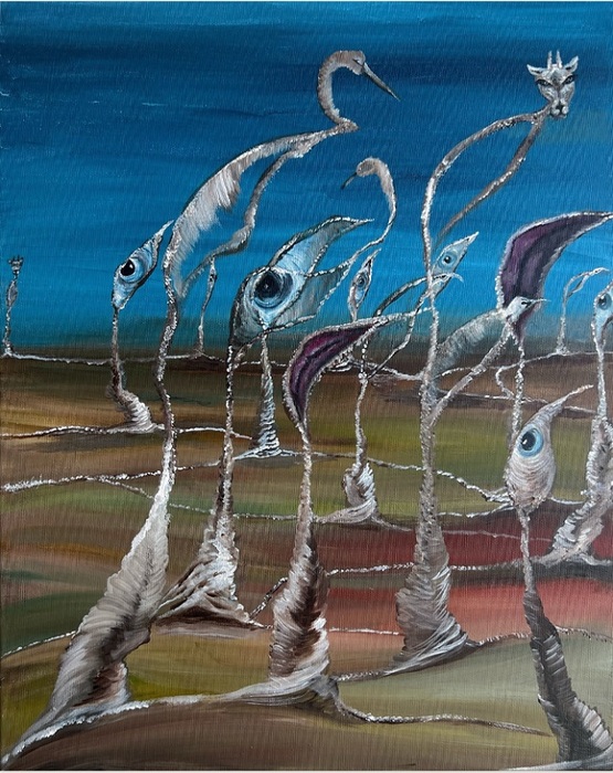  Shani Shtalryd, Acrilyc on canvas, 50 by 40 cm by Yotzrim-Israeli Art Gallery