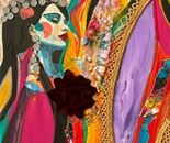 Sylvana Shefer - Collage on canvas, 120 by 50 cm