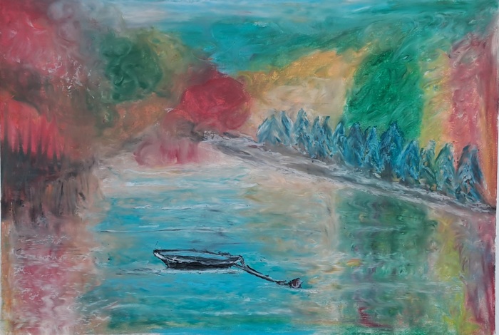 The Calm of Changing Leaves by Laura Bernardeschi Nelson 